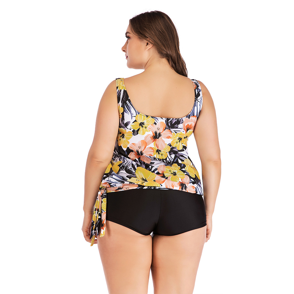 F4781 Plus Size Print Tankini Swimjupmsuit Swimsuit Beachwear Padded Swimwear